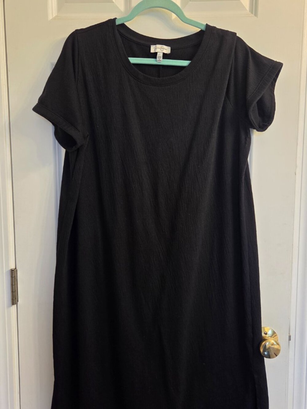 Jessica Simpson Black Knit Dress – Comfortable Summer Casual Style